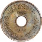 Palestine. 10 Mils, 1942. PCGS MS64