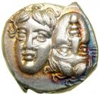 Istros. AR Drachm (5.95g), 4th century BC. EF