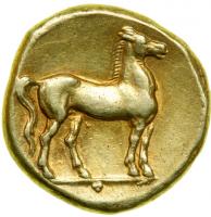 Carthage. Electrum Stater (7.52g) struck c. 310-290 BC. VF - 2