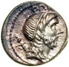 Cn. Cornelius Lentulus Marcellinus, moneyer. AR Denarius minted in Spain, 76-75 BC. EF