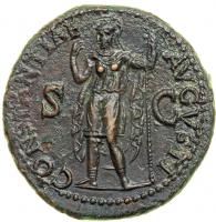 Claudius, AD 41-54. AE As minted at Rome, AD 41-50. EF - 2