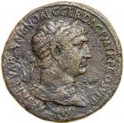 Trajan, AD 98-117. AE Sestertius minted at Rome, AD 103. VF