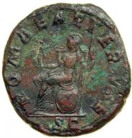 Gordian II, AD 238. AE Sestertius minted at Rome, 22 March-12 April AD 238. VF - 2