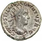 Hostilian, AD 251. AE Antoninianus minted at Antioch, AD 251. VF