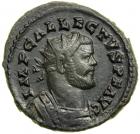 Allectus, AD 293-296. AE "Quinarius" minted at Camulodunum or Clausentum. EF