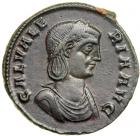 Galeria Valeria, wife of Galerius. AE Follis minted in Thessalonica, c. AD 308-311. VF