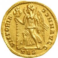 Constans, AD 337-350. Gold Solidus (4.44g) minted in Thessalonica, AD 337-340. EF - 2