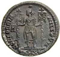 Vetranio, AD 350. Heavy Maiorina minted in Siscia, March-December AD 350. EF - 2