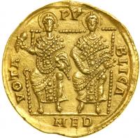 Valens, AD 364-378. Gold Solidus (4.35g) minted at Milan, AD 364-367. AEF - 2