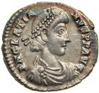 Gratian, AD 367-383. AR Siliqua minted at Trier, AD 375-378. EF