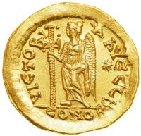 Leo I, AD 457-474. Gold Solidus (4.48g) minted at Constantinople. EF - 2