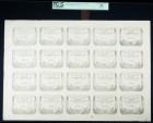 France, France Assignats 1793 Issue, SCWPM# 70b 23.5.1793 50 Sols Uncut Sheet of Twenty. PCGS Choice About New 55 Appare