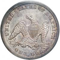 1844 Liberty Seated Dollar. PCGS MS62 - 2