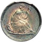 1837 Liberty Seated Half Dime. No stars, large date. PCGS MS63