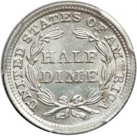 1854 Liberty Seated Half Dime. PCGS MS65 - 2