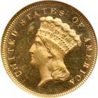 1879 $3 Gold. NGC MS63