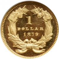 1879 $1 Gold Indian. NGC PF64 - 2