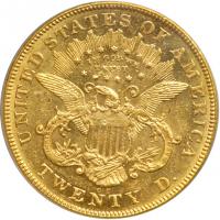 1876-CC $20 Liberty. PCGS AU58 - 2