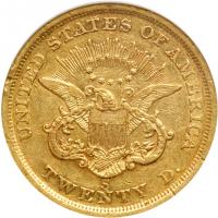 1854-S $20 Liberty. NGC EF40 - 2