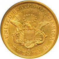 1854-S $20 Liberty. PCGS EF45 - 2