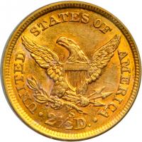 1868-S $2.50 Liberty. PCGS AU55 - 2