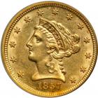 1857-S $2.50 Liberty. PCGS AU55