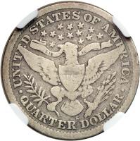 1896-S Barber Quarter Dollar. NGC G6 - 2