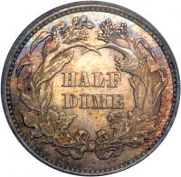 1863 Liberty Seated Half Dime. PCGS PF65 - 2