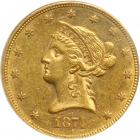 1874 $10 Liberty. PCGS AU55