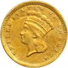 1857-C $1 Gold Indian