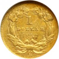 1857-C $1 Gold Indian - 2