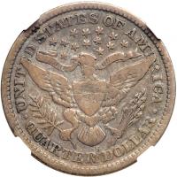 1896-S Barber Quarter Dollar - 2