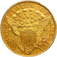 1799 $10 Capped Bust. Small obverse stars. PCGS AU50 - 2