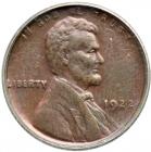 1922 Lincoln Cent. No D. Weak reverse. SEGS AU50