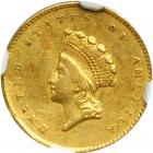 1855-O $1 Gold Indian