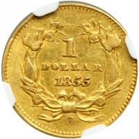 1855-O $1 Gold Indian - 2