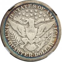 1896-S Barber Quarter Dollar. NGC G6 - 2