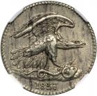 1837 One Cent, Eagle. NGC AU58