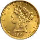 1901-S $5 Liberty. PCGS MS65