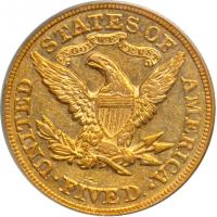 1872 $5 Liberty. PCGS AU53 - 2