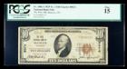 1929, $10 National Bank Note. The First NB, Mancos, CO. Ch# 9674. PCGS Fine 15