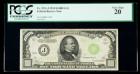 1934, $1000 LGS Federal Reserve Note. PCGS Very Fine 20