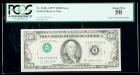 1977, $100 Federal Reserve Note. Error: TypeI Inverted Overprint. PCGS About New 50