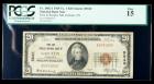 1929, $20 National Bank Note. First and Peoples NB, Gallatin, TN. Ch. #5545. PCGS Fine 15