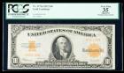 1922, $10 Gold Certificate. PCGS Very Fine 35 Apparent