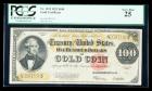 1922, $100 Gold Certificate. PCGS Very Fine 25