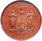 1893 New York State Gettysburg Veteran's Commemoration Medal. NGC Uncirculated Details.