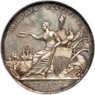 1855 American Institute Award Medal for Corn Stalk Cutter. NGC MS-62. NGC MS62