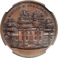 (c1860-61) William H. Harrison Residence by Lovett. Dewitt-WHH-F. 6 NGC Proof-66 Brown.. NGC PF66 - 2