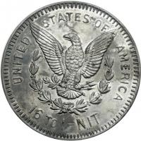 1896 Bryan Dollar. Zerbe-60. Mint State 62 - 2